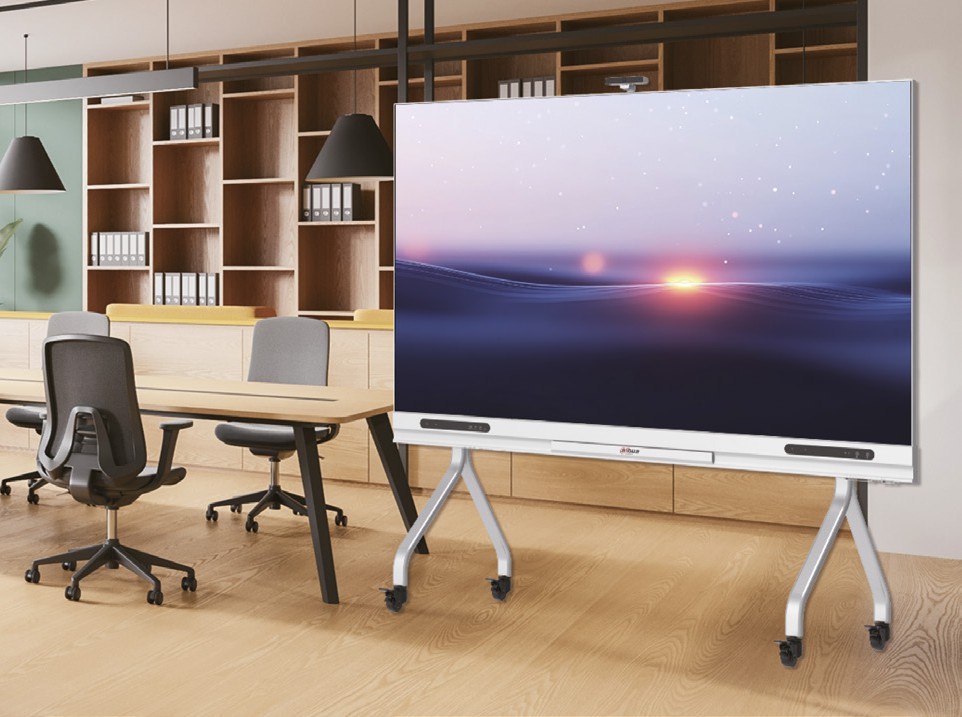 Display LED Dahua serie CC su carrello mobile