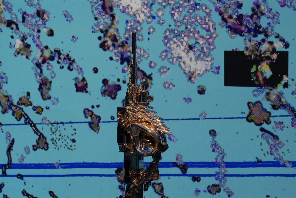 L'opera Liquid Strata nella Immersive Room del MEET