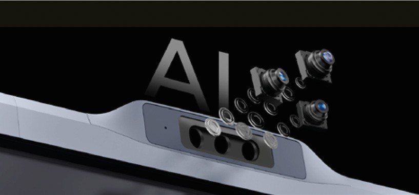 Le tre camere da 50 MP con AI del MAXHUB XBoard V7
