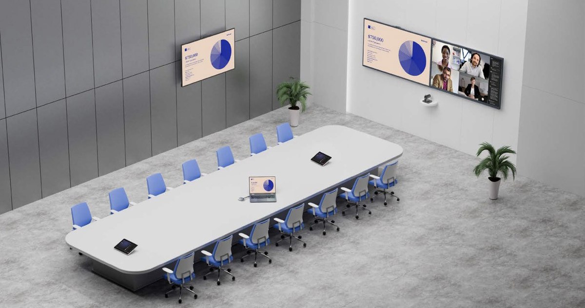 Sala riunioni di grandi dimensioni con MAXHUB XCore Kit Pro